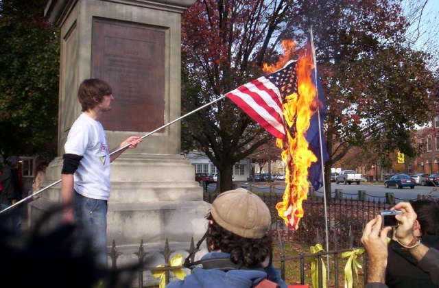 American-flag-burning