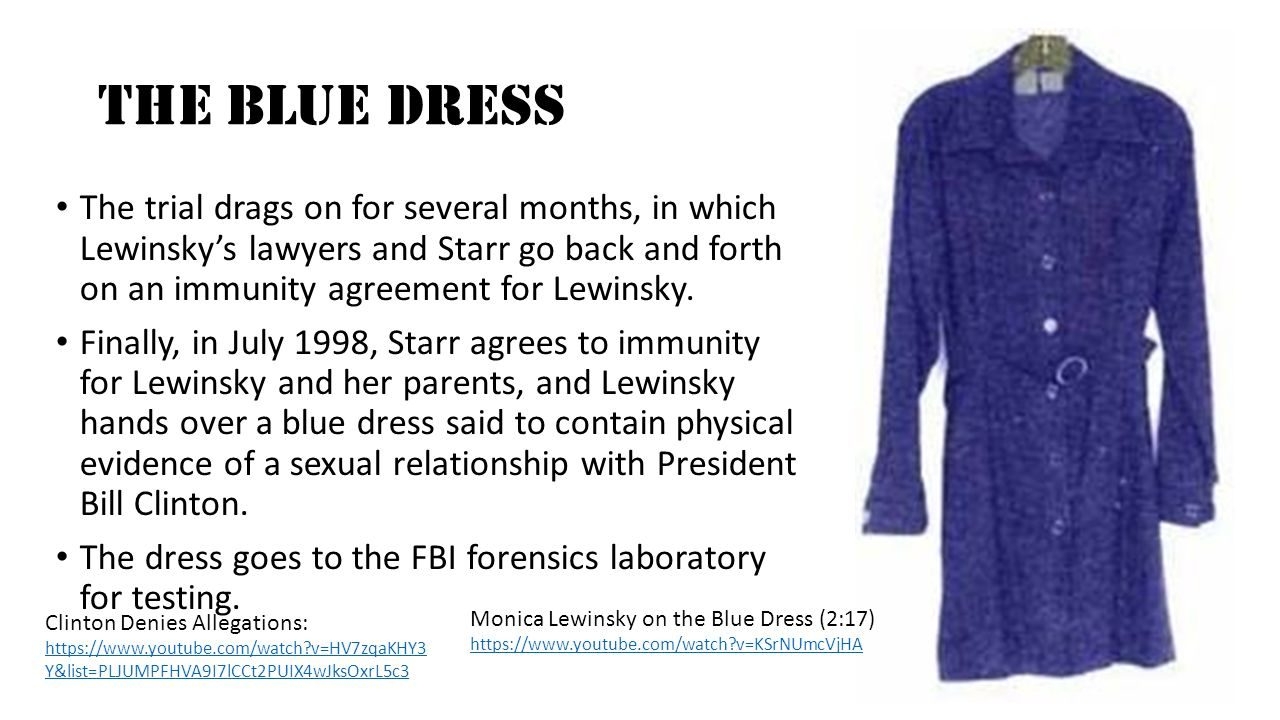 Monica Lewinsky Stain On Dress - SelebrityToday