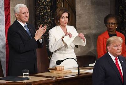 Image result for pelosi rips script