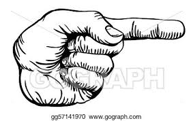 Vector Stock - Pointing the finger. Stock Clip Art gg57141970 - GoGraph
