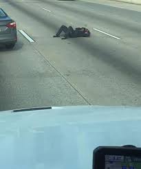 Napping man shuts down highway in Houston - ABC7 San Francisco